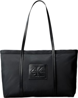 Embossed Monologo Tote Bag