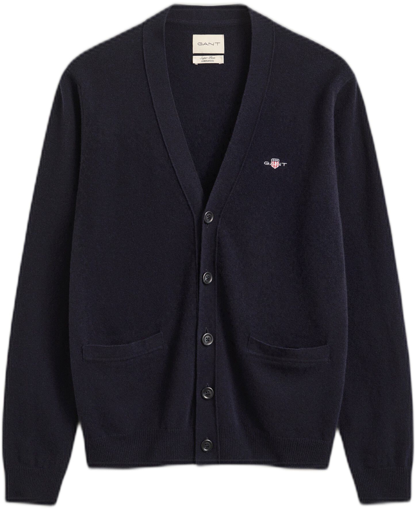 SUPERFINE LAMBSWOOL V CARDIGAN