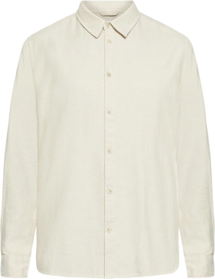 Regular fit heavy twill flannel shirt - GOTS/Vegan