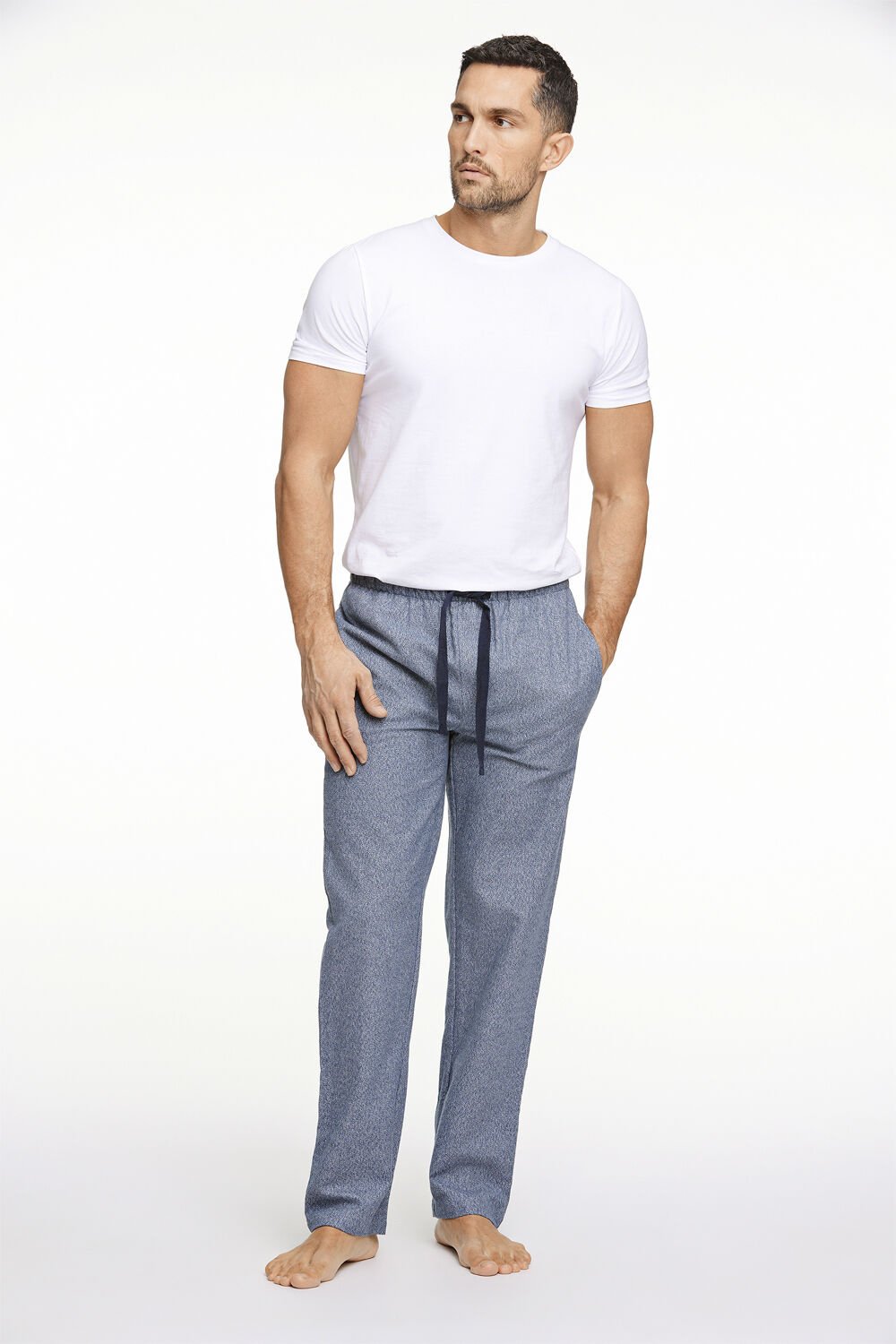 Twisted yarn brushed pyjama