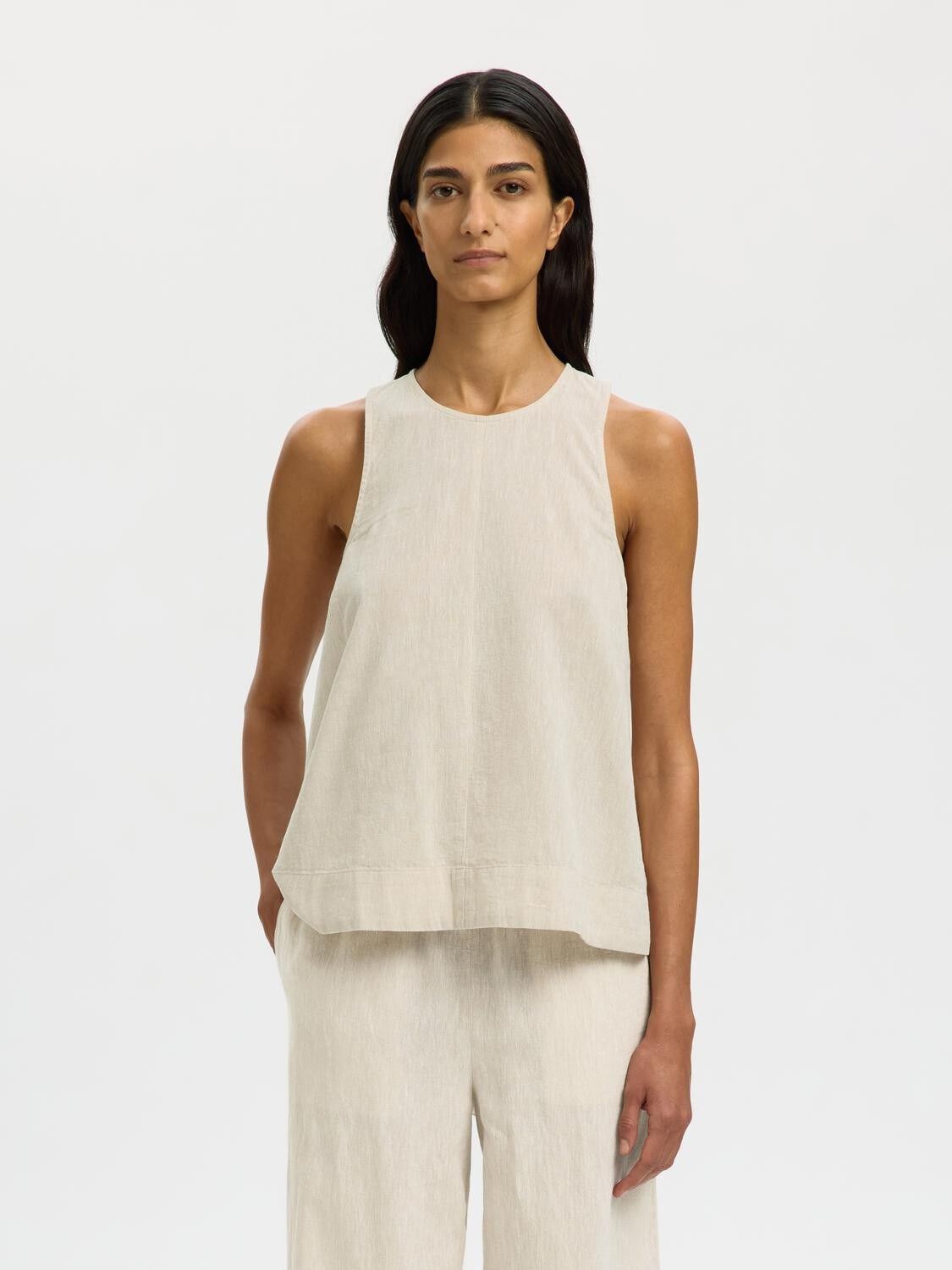 Slwluisa Sl Linen Blend Top Noos