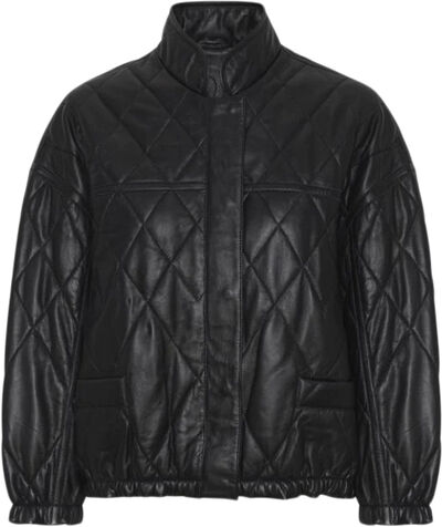 Dana Disco Quilt 100% Leather Jacket