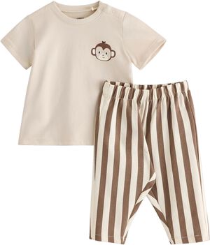 Sett med kortermet topp og leggings