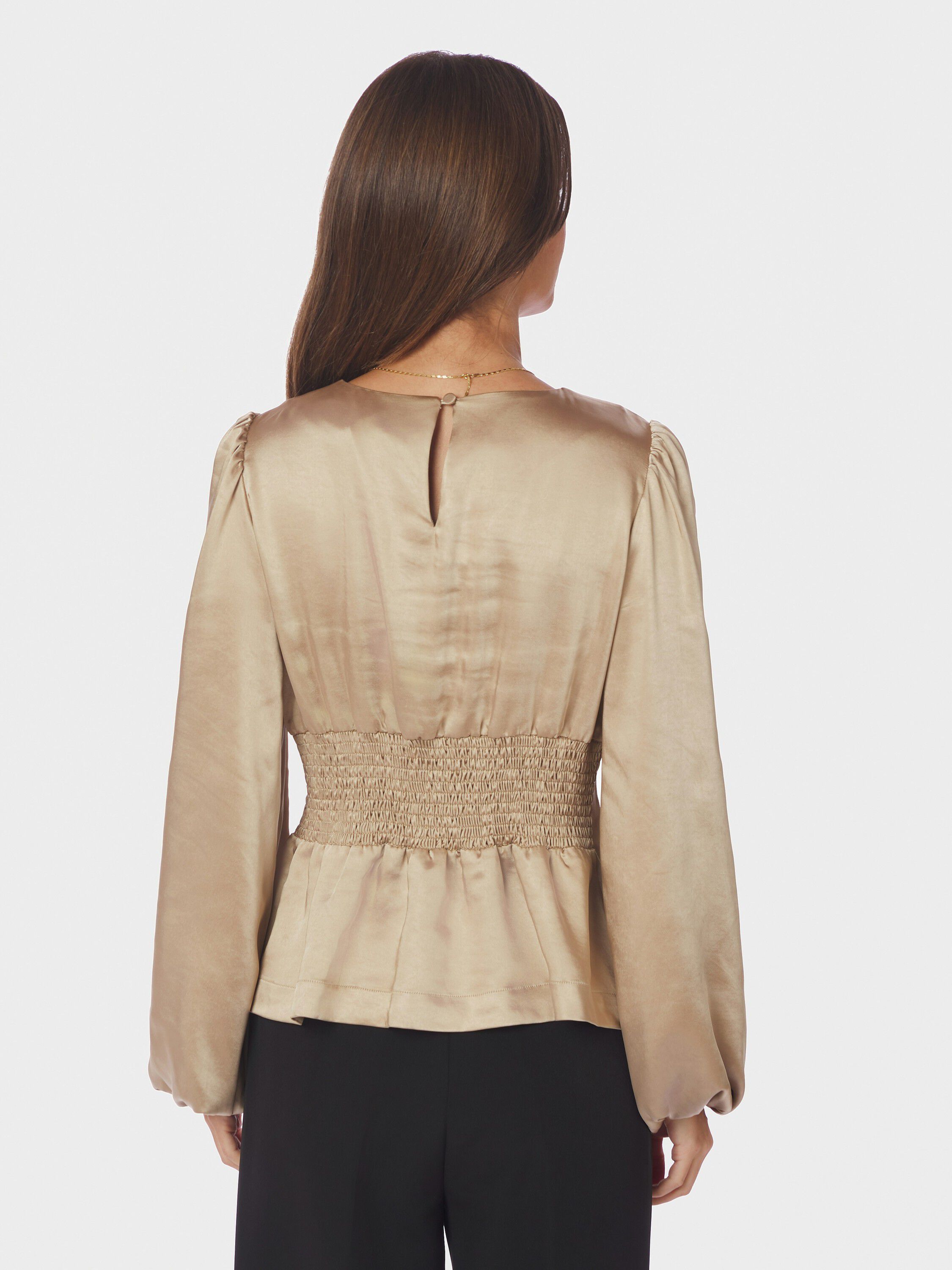 Vanya Crushed Sateen Blouse