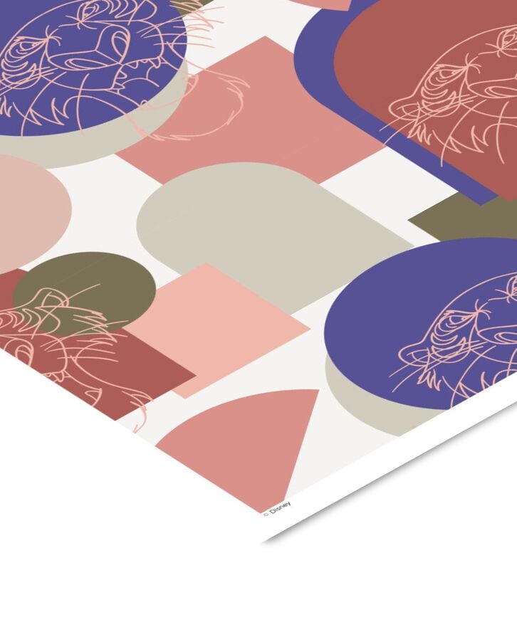 Disney Ð The Jungle Book Pink Shere Khan Outline