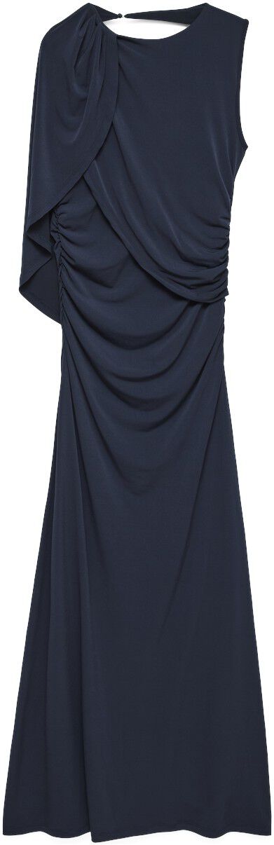 Awcampell Sl O-Neck Ankle Cape Dress