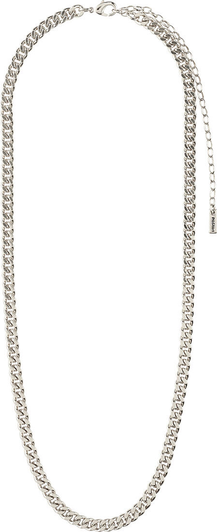 Halsk&aelig;de, Fuchsia, S&oslash;lvbelagt