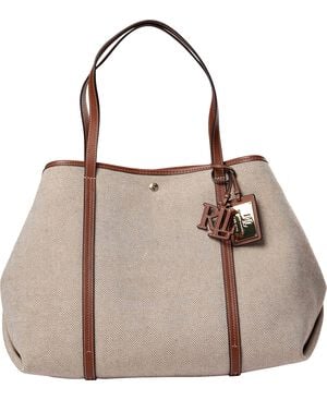 Canvas & Leather Large Emerie Tote