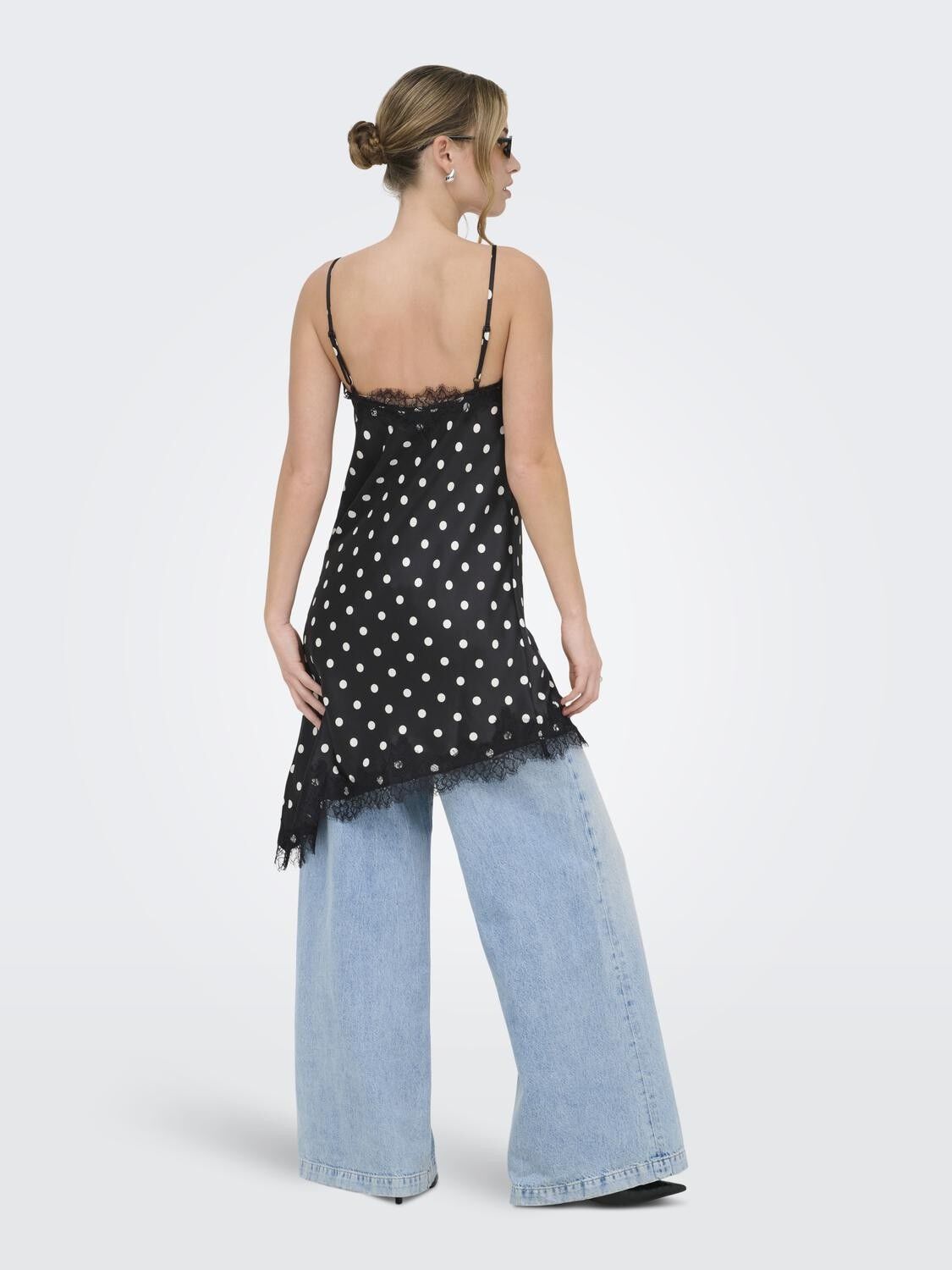 Onlbella Strap Satin Lace Dress Wvn Ex