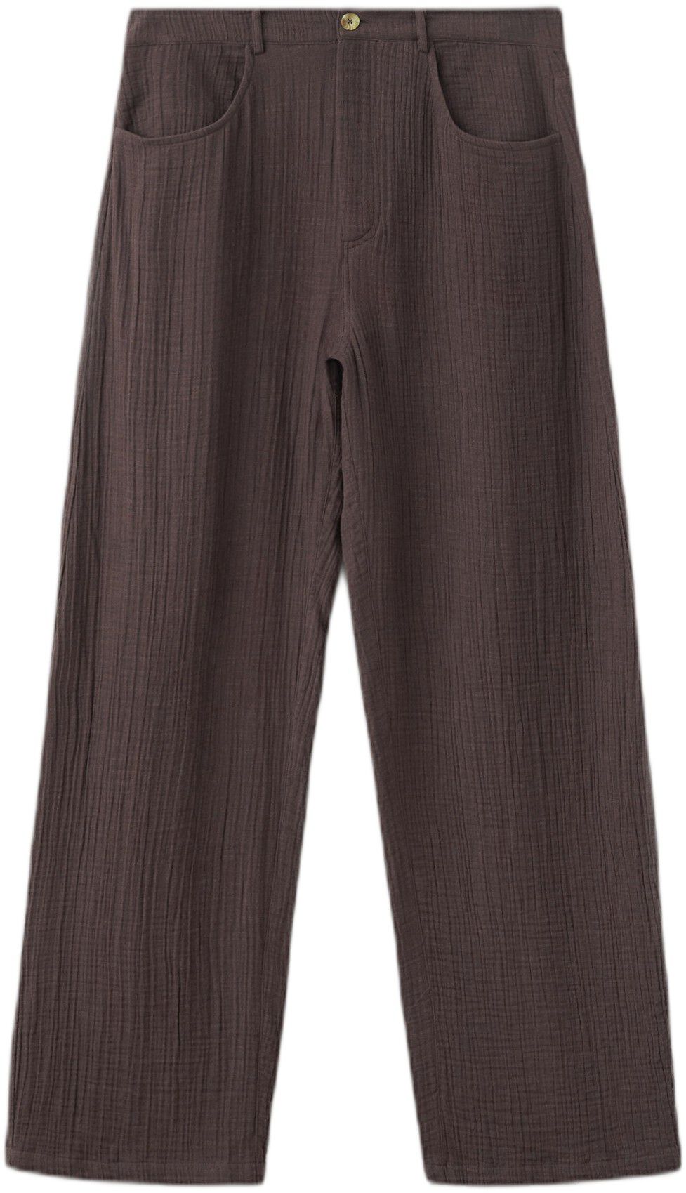 Balloon cotton trousers