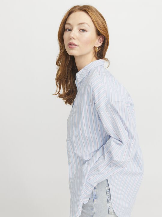 JXJAMIE LS RELAXED POPLIN SHIRT WVN