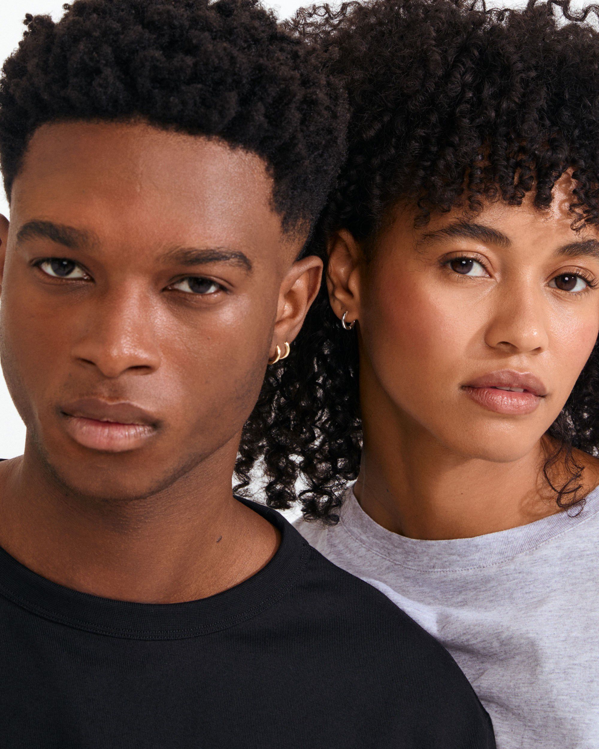 TYRA chunky mini hoop earrings silver-plated