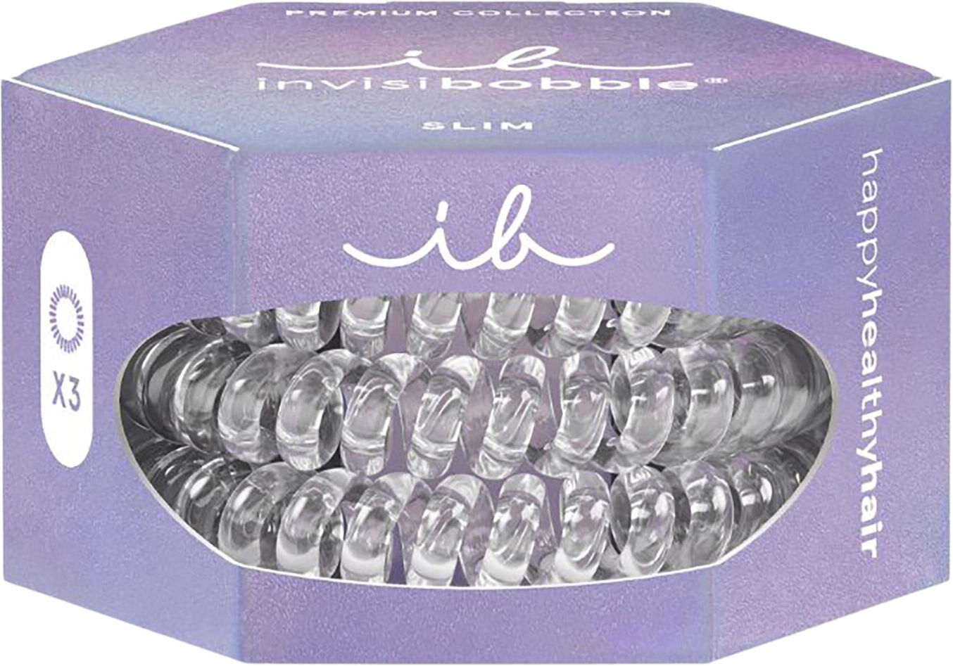 Slim Premium Crystal clear Hair Scrunchies