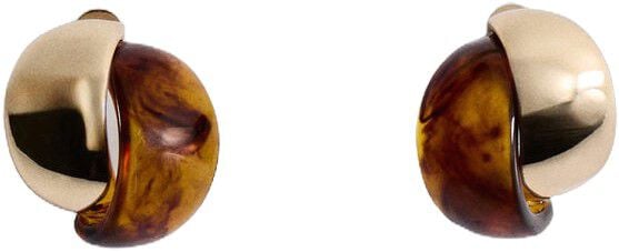 Mixed resin earrings