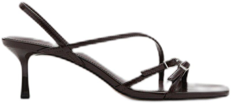 Kitten heel sandals with straps