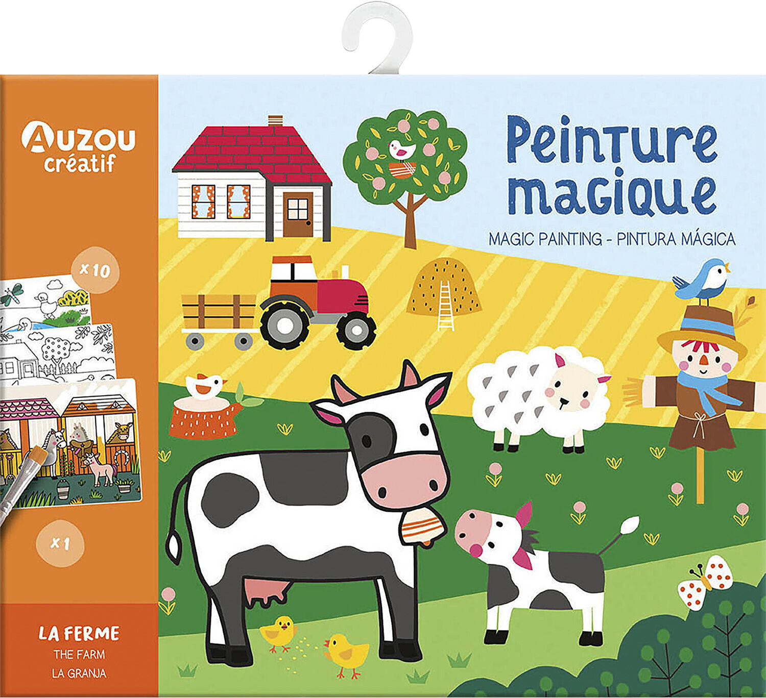 Auzou - Little Artist Activity Kit - Magic Painting - Farm