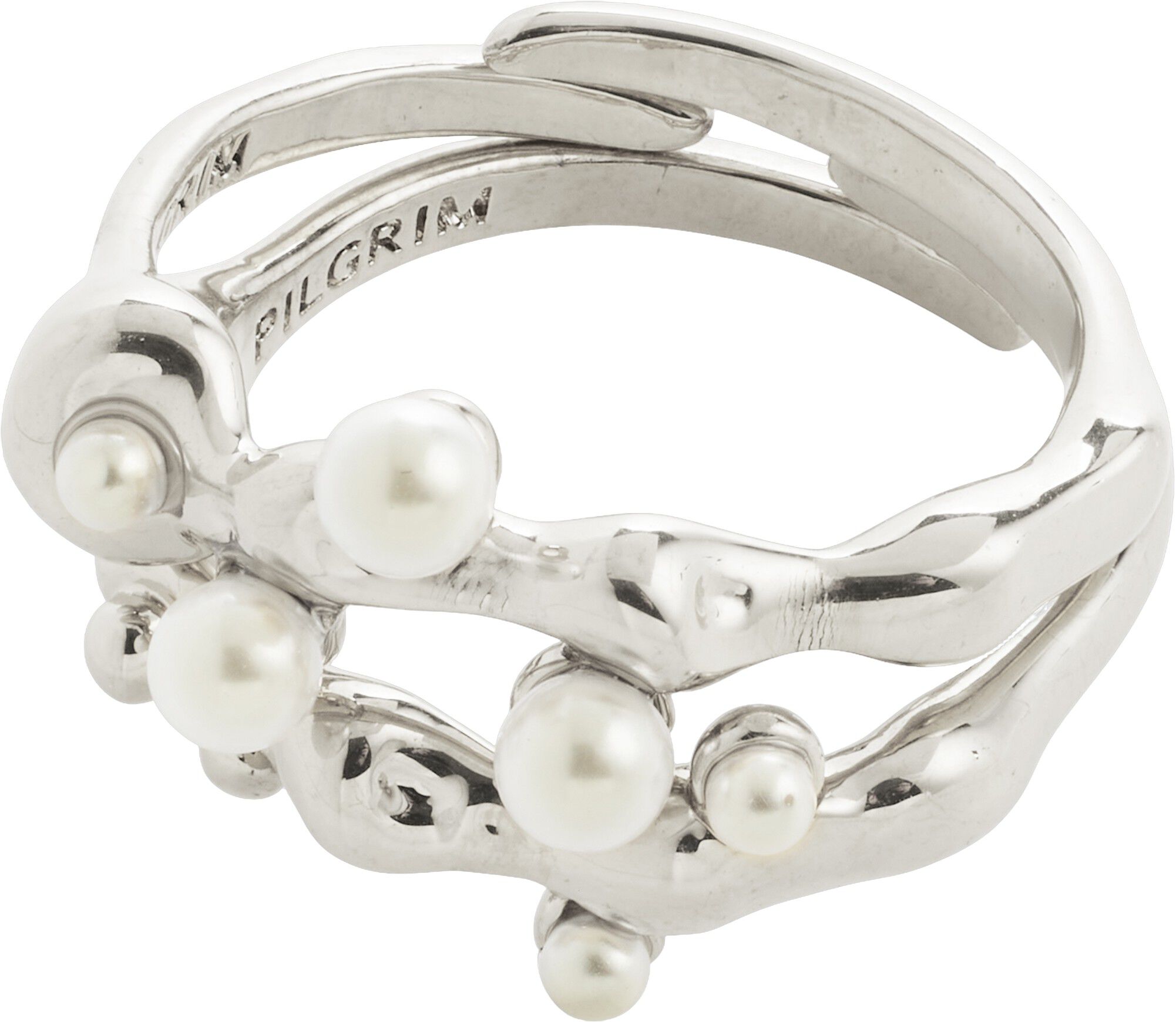 HADLEY rings, 2-in-1 set, silver-plated