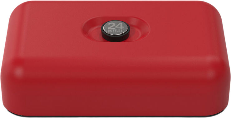 Lunchbox - Stone Finish - Hot Red