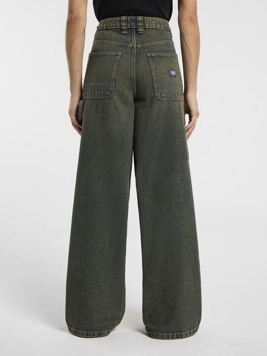 X LOOSE DENIM CARPENTER PANT W GREE