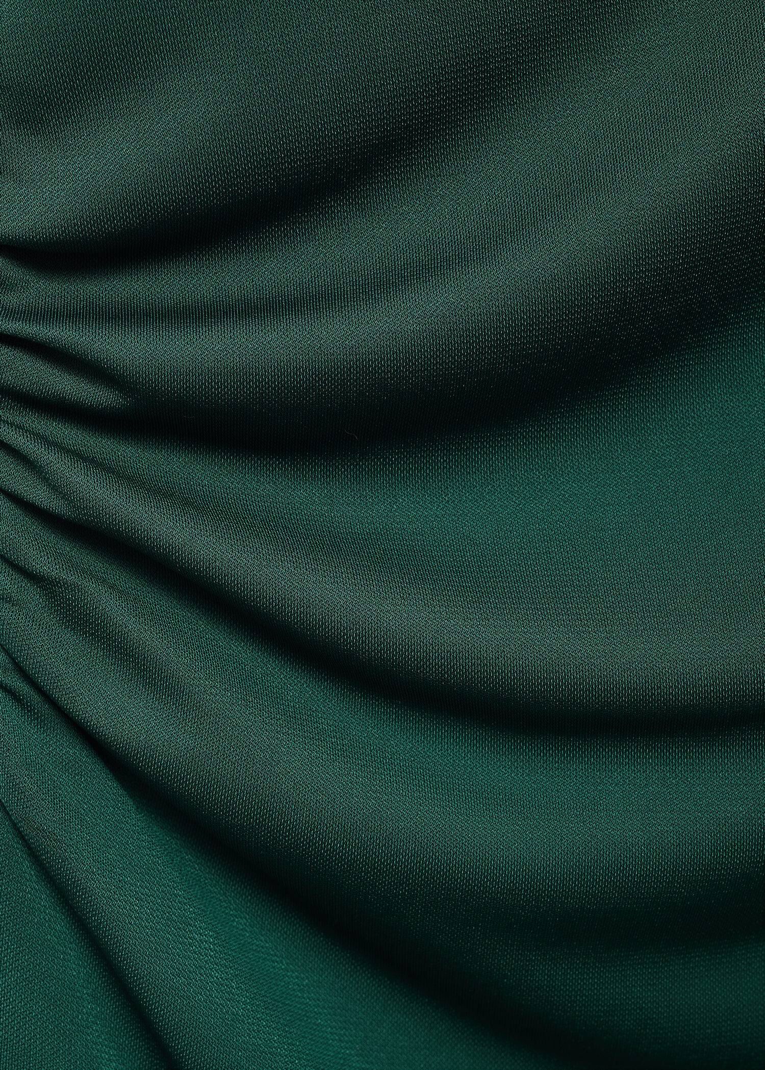 T-shirt with gathered asymmetrical