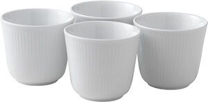 Vit r?fflad mugg 26 cl. 4 st.