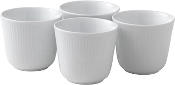 Vit r?fflad mugg 26 cl. 4 st.