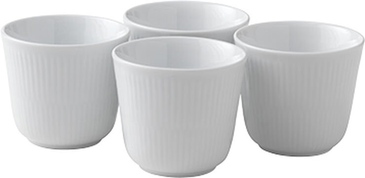 Vit r?fflad mugg 26 cl. 4 st.