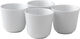 Vit r?fflad mugg 26 cl. 4 st.
