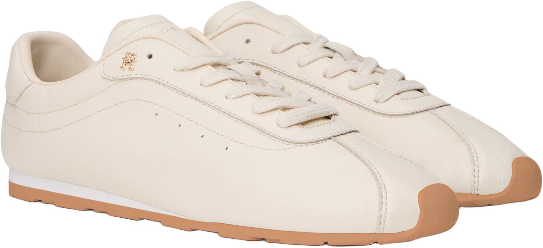 TH Monogram Low Profile Leather Trainers