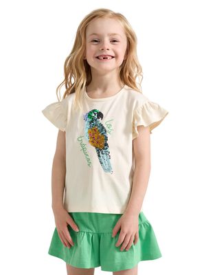 Top in soft cotton jersey with shor