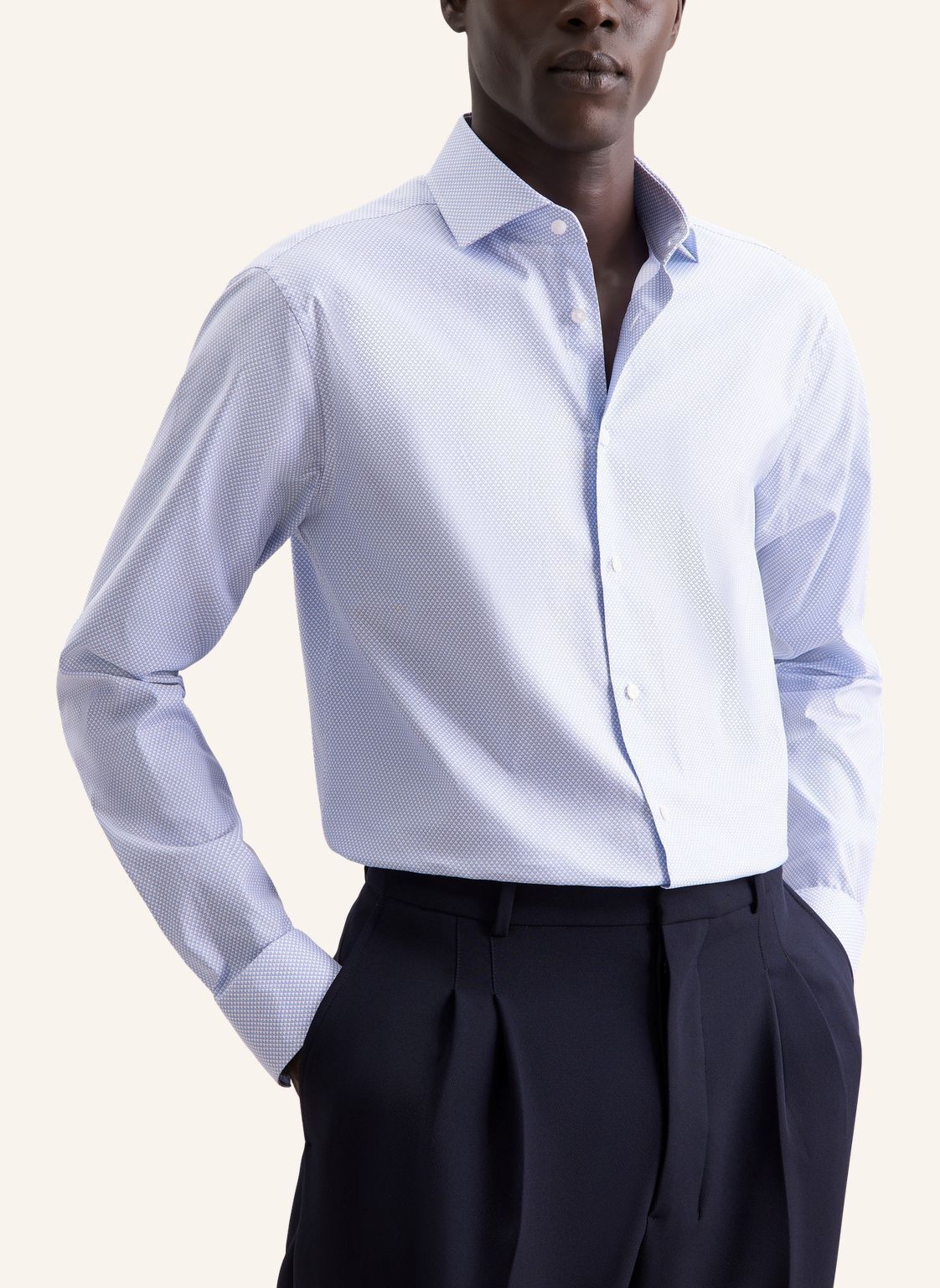 Business shirt Regular 1/1 Kent-Collar Print