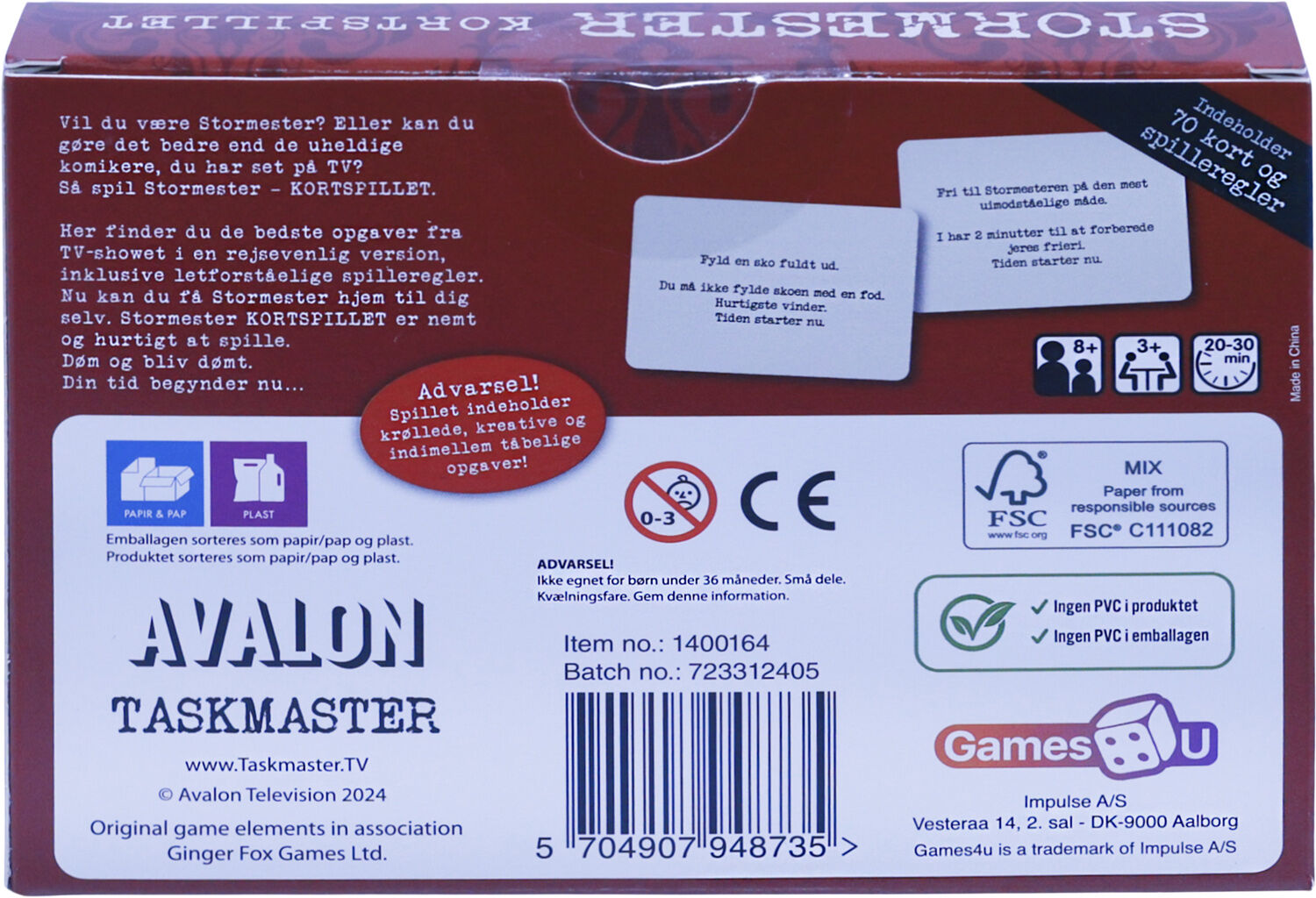 Stormester kortspil -rejsespil