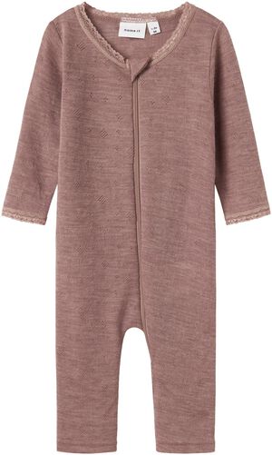 NBFWANG WOOL NEEDLE NIGHTSUIT SOLID