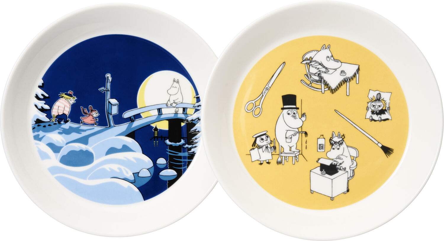 Mumi Tallerken s&aelig;t 19cm Kontor & Vinternat