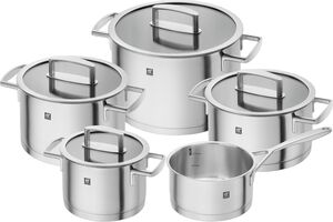Vitality 5-st, Gryt & kastrullset, Silver
