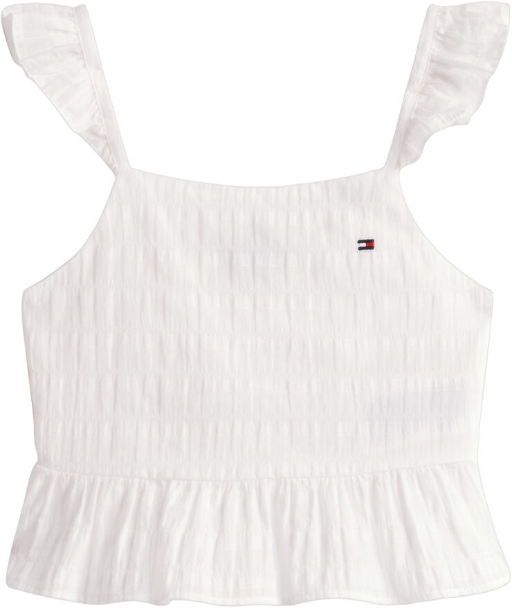 TEXTURED COTTON TOP SLVLS