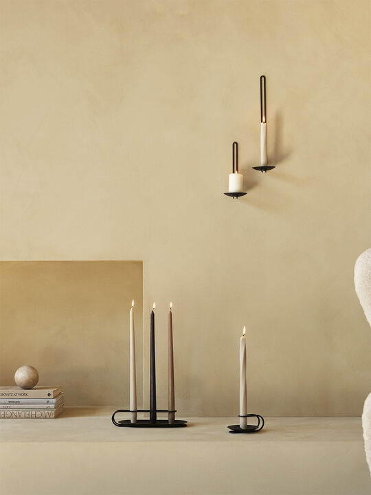 Clip Candle Holder, Table, 3-arm, H