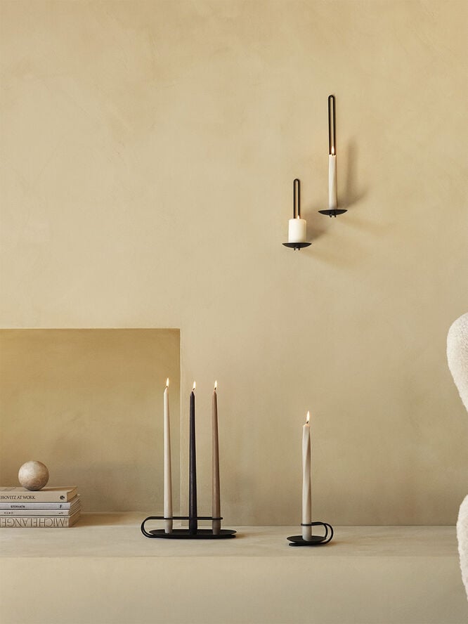 Clip Candle Holder, Table, 3-arm, H