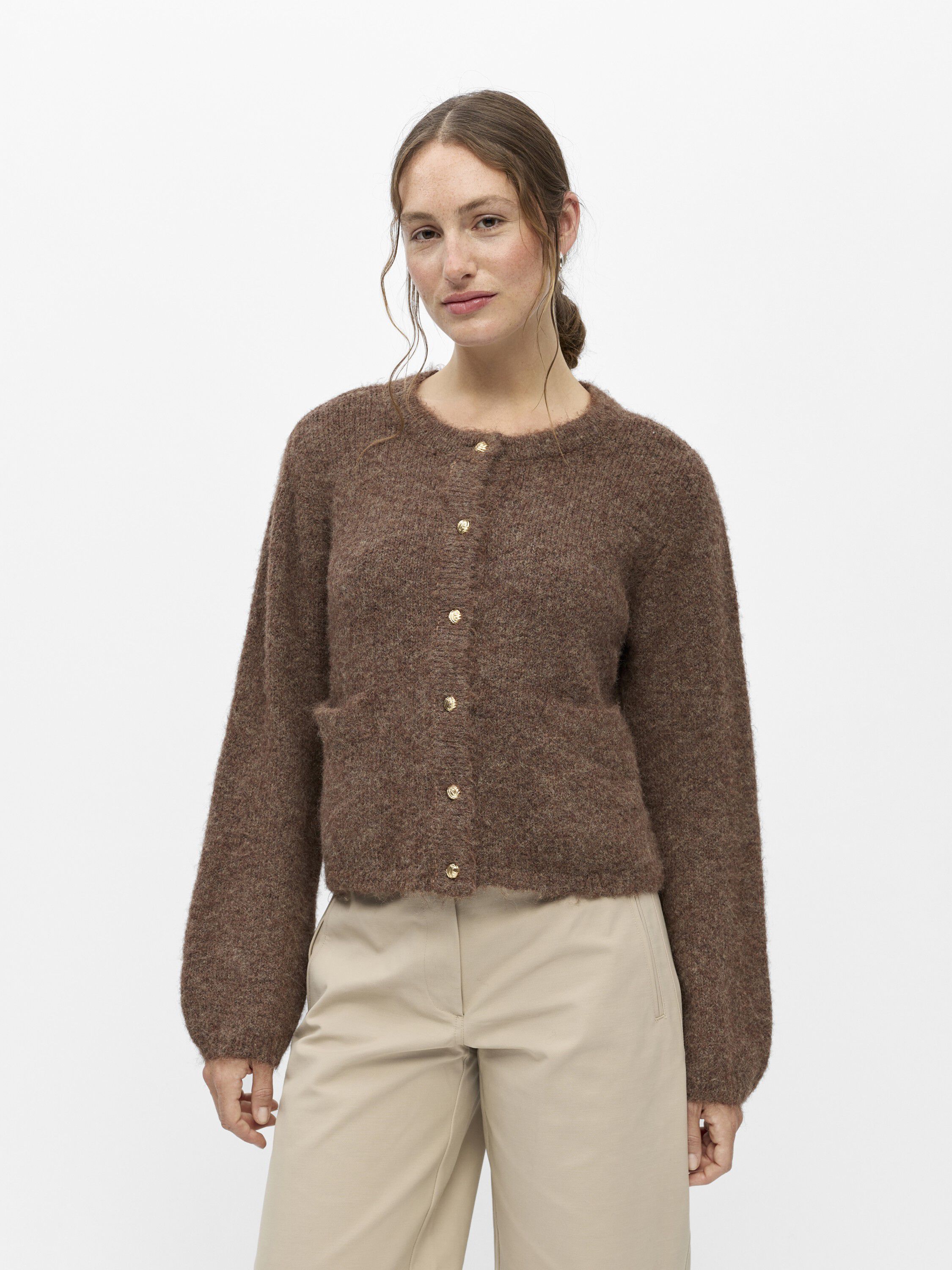 Objsaggia Re L/S Knit Cardigan Noos
