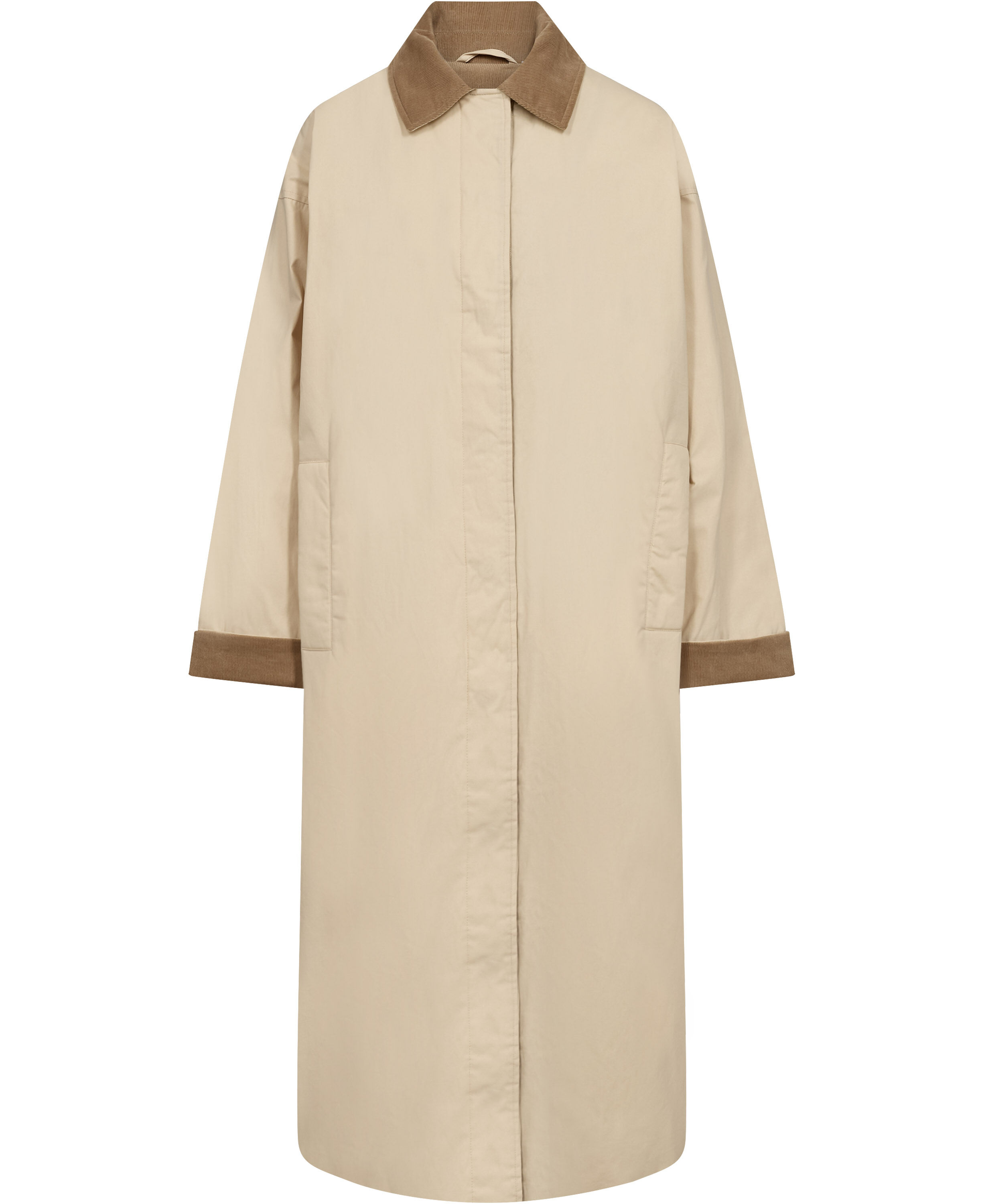 Emmy 1 coated jakke med fl&oslash;jskanter - GRS