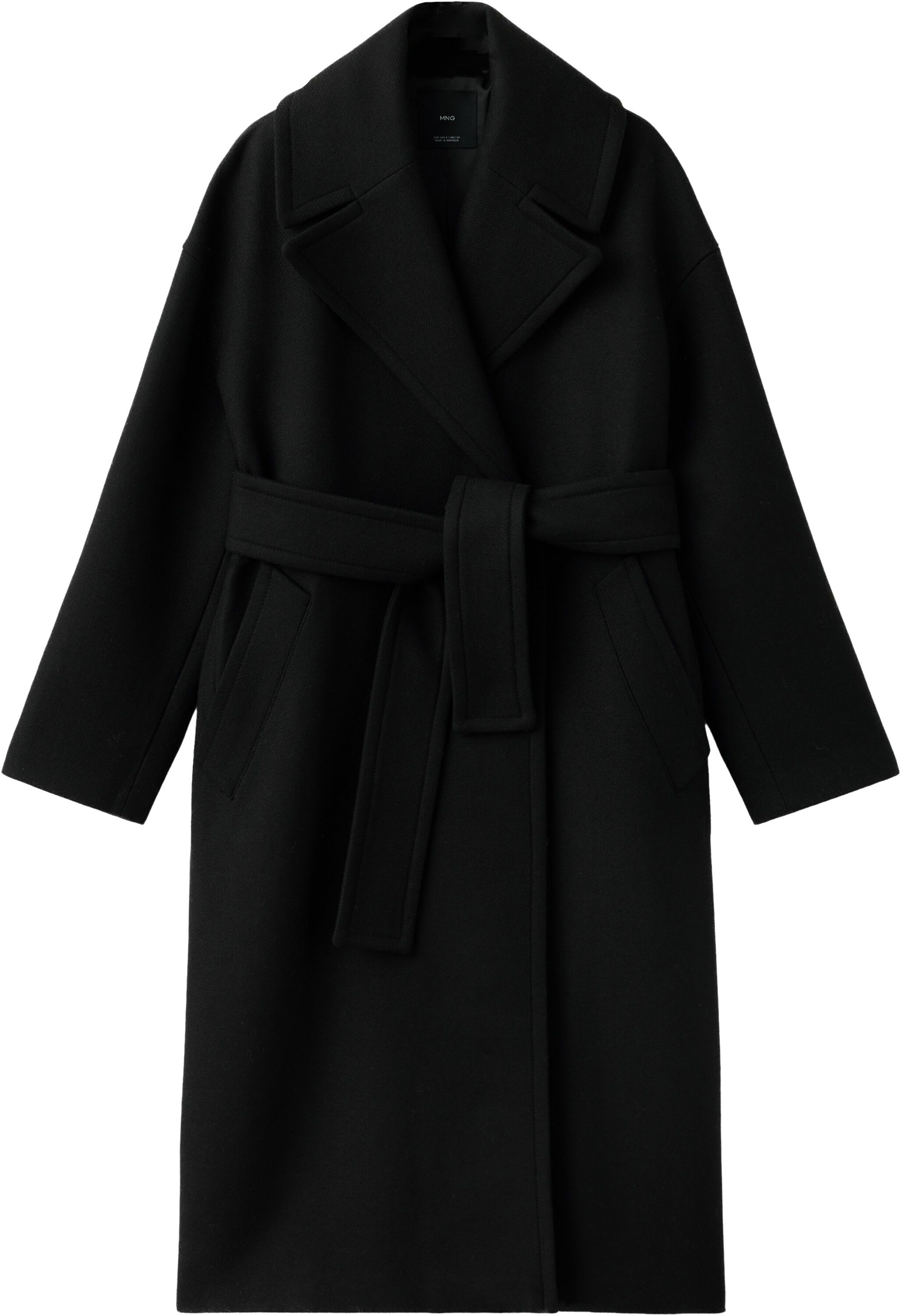 Manteco wool coat with belt