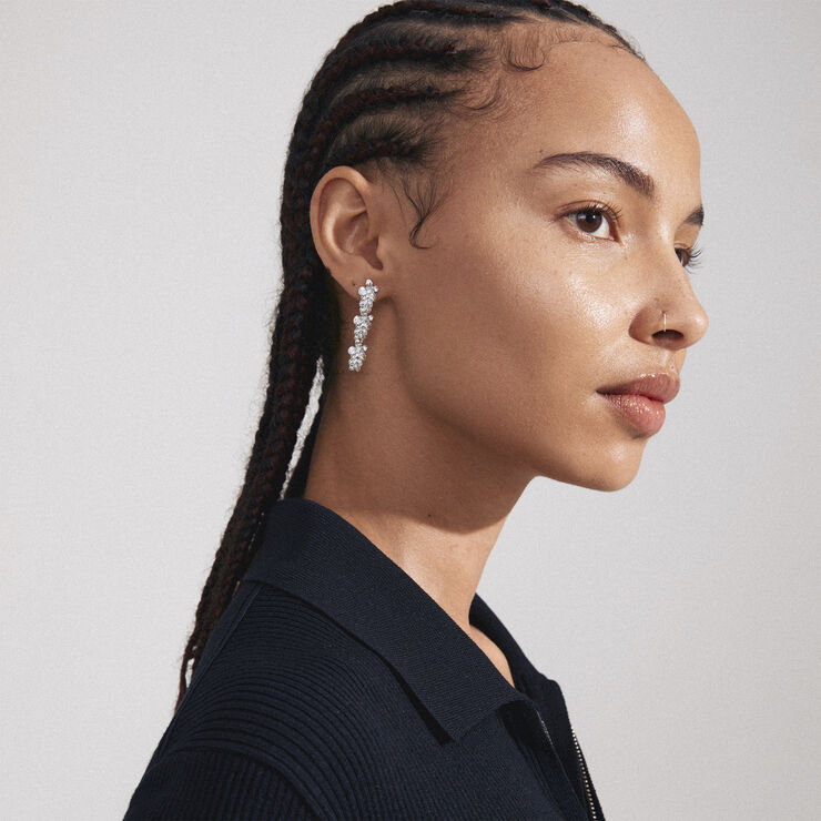 CHARMAINE recycled earrings silver-plated