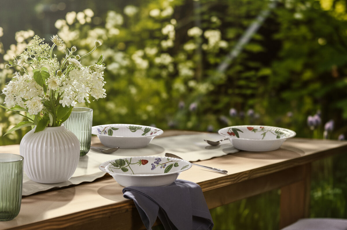 Hammersh&oslash;i Summer Dyb tallerken &Oslash;21 cm sommerb&aelig;r