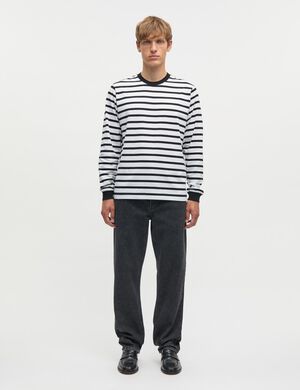 Cotton Jersey Stripe Frode Tee LS