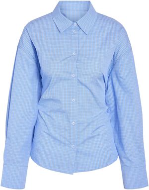NMFRIDA L/S BUTTON TIE BACK SHIRT T