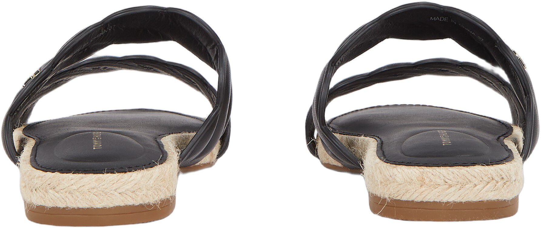 LEATHER ROPE ESPADRILLE MULE