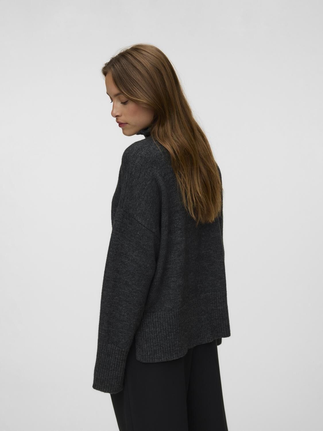 Awemma Ls High Neck Knit Jumper