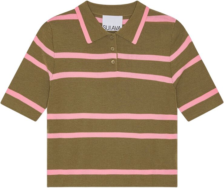 Merino Wool Knit Polo