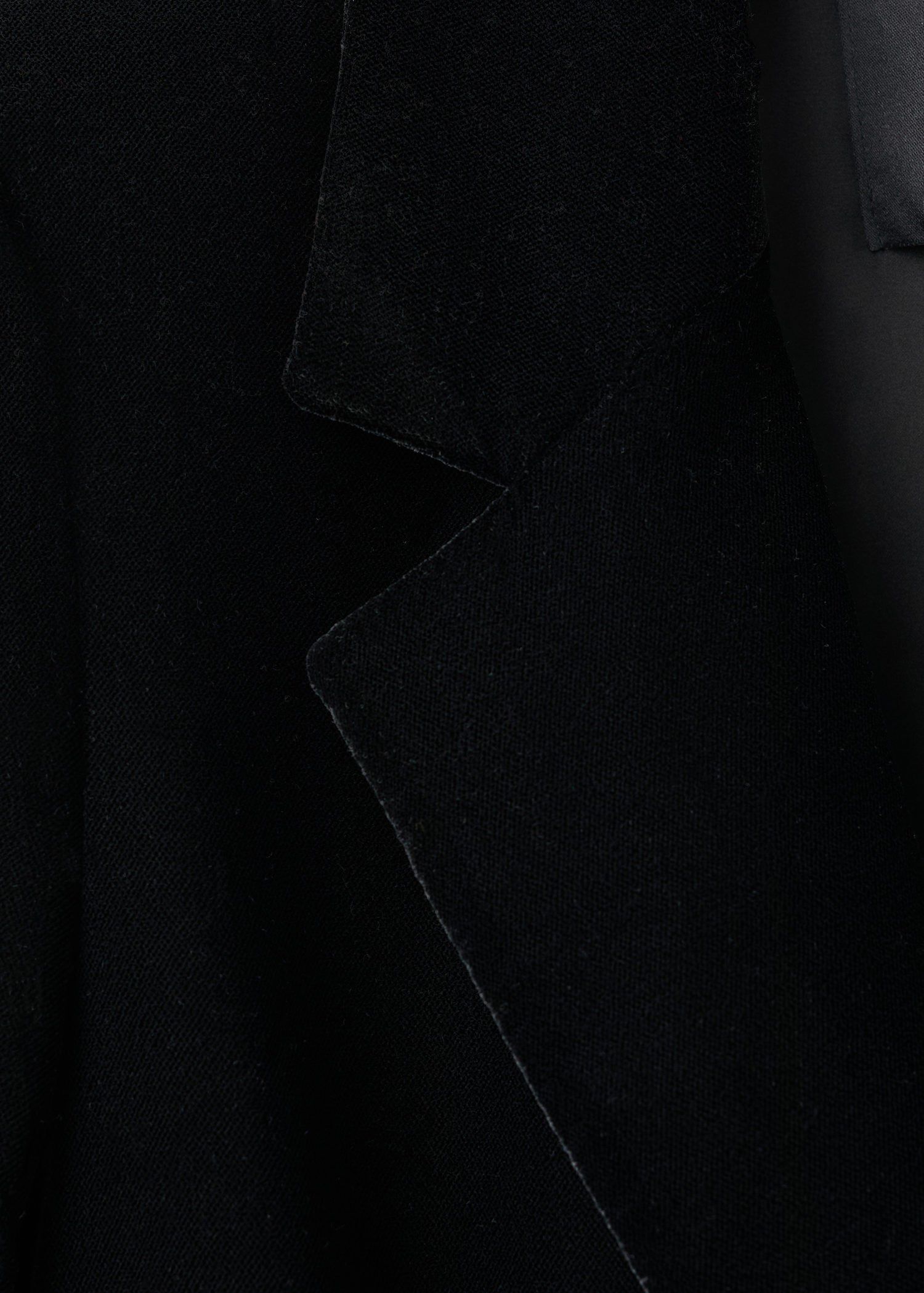 Double-breasted velvet jacket