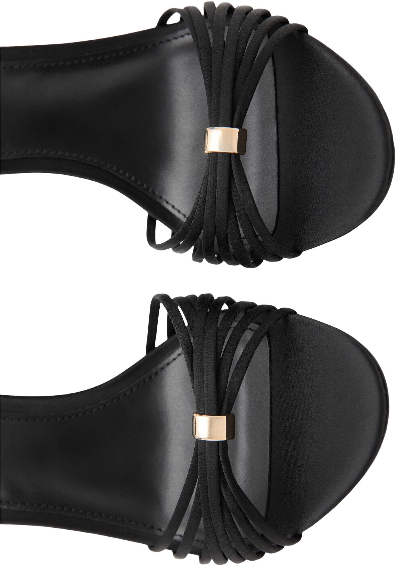 Heeled sandals with straps